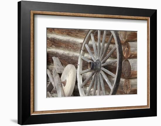 Old Wagon Wheel, Fort Steele, British Columbia, Canada-Jaynes Gallery-Framed Photographic Print