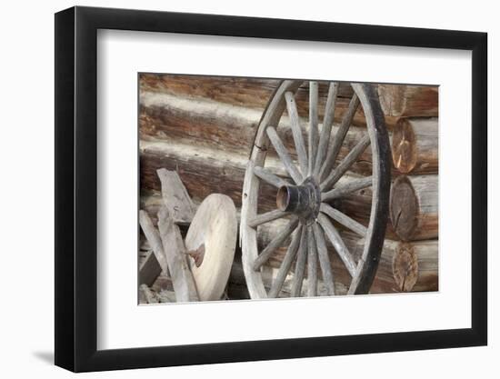 Old Wagon Wheel, Fort Steele, British Columbia, Canada-Jaynes Gallery-Framed Photographic Print