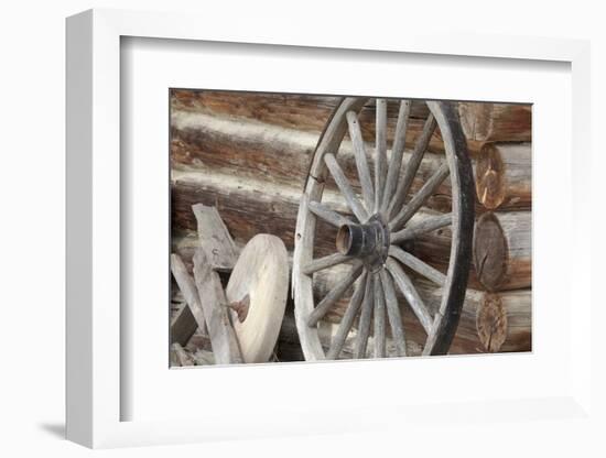 Old Wagon Wheel, Fort Steele, British Columbia, Canada-Jaynes Gallery-Framed Photographic Print