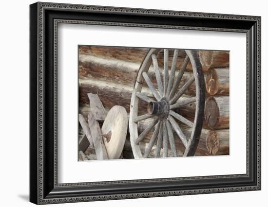 Old Wagon Wheel, Fort Steele, British Columbia, Canada-Jaynes Gallery-Framed Photographic Print