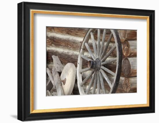 Old Wagon Wheel, Fort Steele, British Columbia, Canada-Jaynes Gallery-Framed Photographic Print