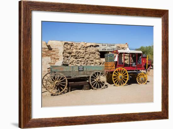 Old Wagons, Old Tucson Studios, Tucson, Arizona, USA-Jamie & Judy Wild-Framed Photographic Print