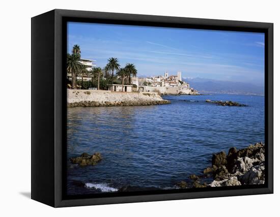 Old Walls and Castle at Antibes, Cote d'Azur, French Riviera, Provence, France-Nigel Francis-Framed Premier Image Canvas