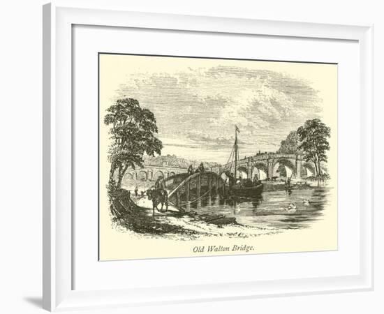 Old Walton Bridge-null-Framed Giclee Print