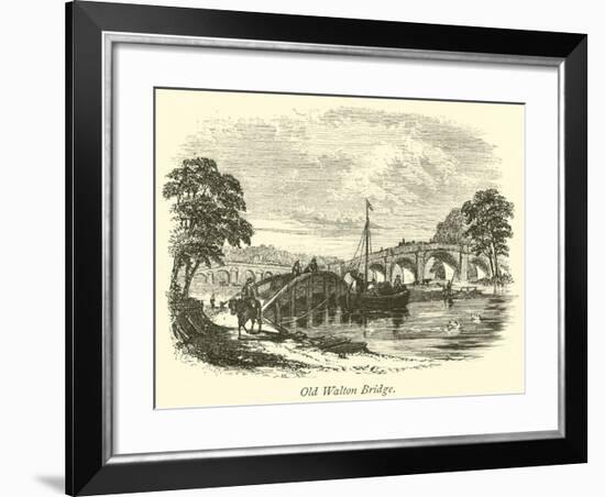 Old Walton Bridge-null-Framed Giclee Print