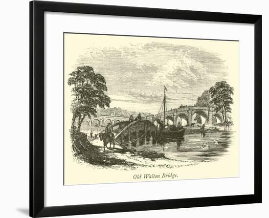 Old Walton Bridge-null-Framed Giclee Print