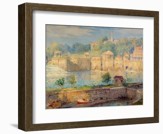 Old Waterworks, Fairmount, 1913 (Oil on Canvas)-Colin Campbell Cooper-Framed Giclee Print