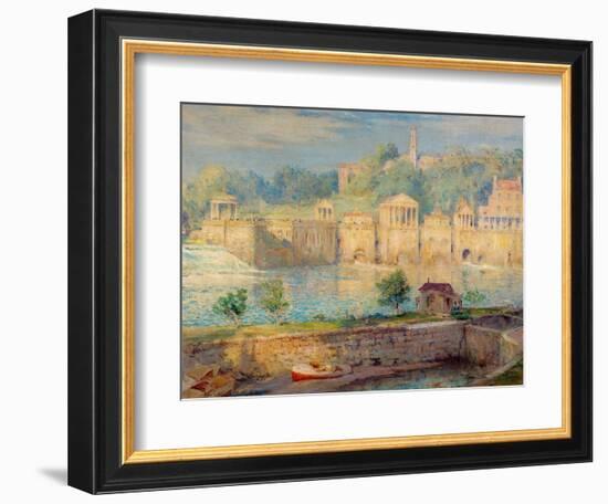 Old Waterworks, Fairmount, 1913 (Oil on Canvas)-Colin Campbell Cooper-Framed Giclee Print