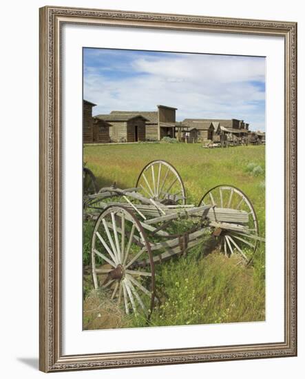 Old Western Wagons from the Pioneering Days of the Wild West at Cody, Montana, USA-Neale Clarke-Framed Photographic Print