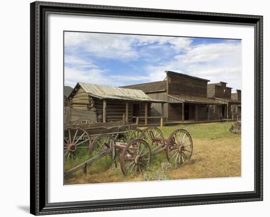 Old Western Wagons from the Pioneering Days of the Wild West at Cody, Montana, USA-Neale Clarke-Framed Photographic Print