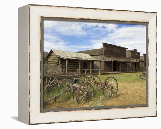 Old Western Wagons from the Pioneering Days of the Wild West at Cody, Montana, USA-Neale Clarke-Framed Premier Image Canvas