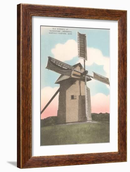 Old Windmill, Martha's Vineyard-null-Framed Art Print