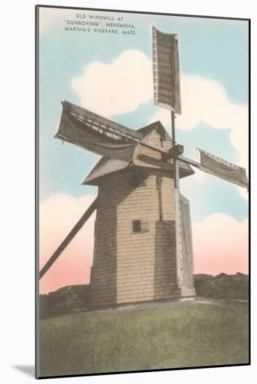 Old Windmill, Martha's Vineyard-null-Mounted Art Print