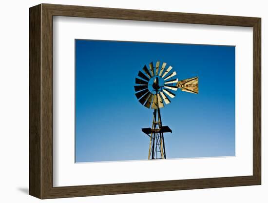 Old windmill, Rock Art Ranch, near Holbrook, Arizona, USA-Michel Hersen-Framed Photographic Print