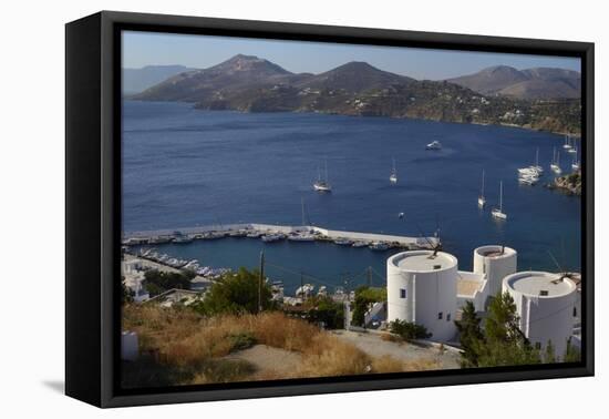 Old Windmills, Greek Islands-Nick Upton-Framed Premier Image Canvas