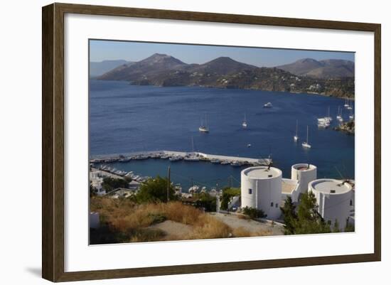 Old Windmills, Greek Islands-Nick Upton-Framed Photographic Print