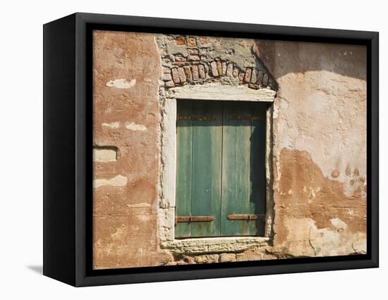 Old Window Along a Walkway, Venice, Italy-Dennis Flaherty-Framed Premier Image Canvas