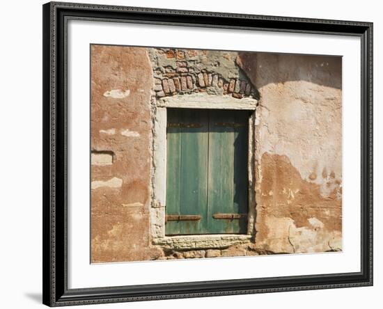 Old Window Along a Walkway, Venice, Italy-Dennis Flaherty-Framed Photographic Print