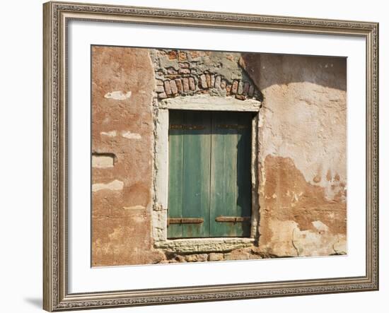 Old Window Along a Walkway, Venice, Italy-Dennis Flaherty-Framed Photographic Print