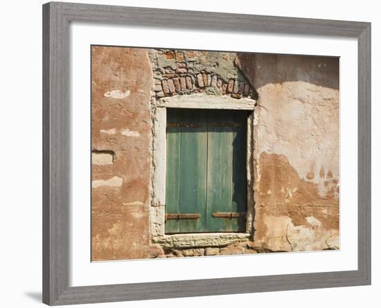 Old Window Along a Walkway, Venice, Italy-Dennis Flaherty-Framed Photographic Print