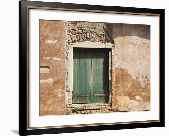 Old Window Along a Walkway, Venice, Italy-Dennis Flaherty-Framed Photographic Print