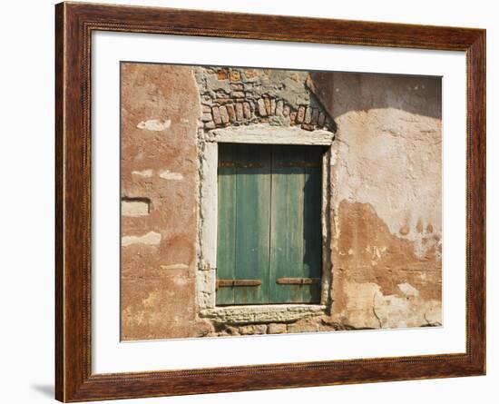 Old Window Along a Walkway, Venice, Italy-Dennis Flaherty-Framed Photographic Print