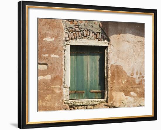 Old Window Along a Walkway, Venice, Italy-Dennis Flaherty-Framed Photographic Print