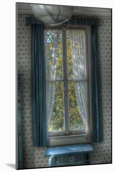 Old Window with Cobwebs-Nathan Wright-Mounted Photographic Print