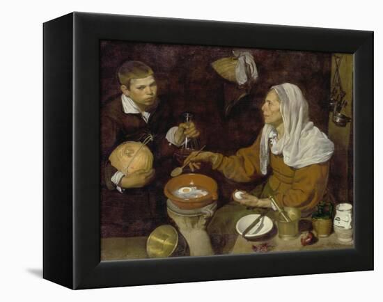 Old Woman Cooking Eggs, 1618-Diego Velazquez-Framed Premier Image Canvas