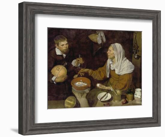 Old Woman Cooking Eggs, 1618-Diego Velazquez-Framed Giclee Print