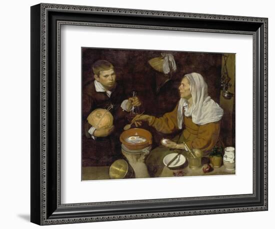 Old Woman Cooking Eggs, 1618-Diego Velazquez-Framed Giclee Print