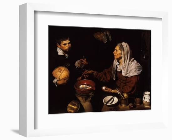 Old Woman Frying Eggs, 1618-Diego Velazquez-Framed Giclee Print