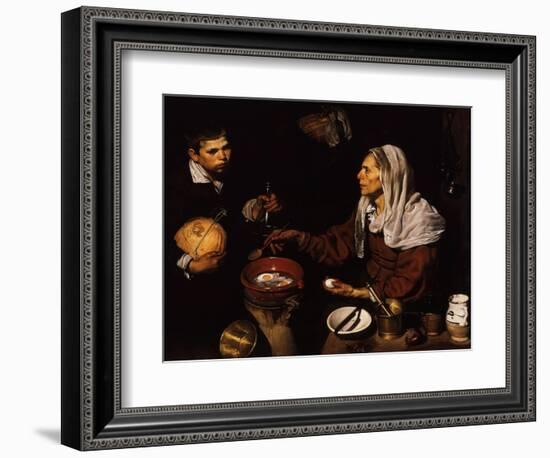 Old Woman Frying Eggs, 1618-Diego Velazquez-Framed Giclee Print