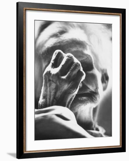 Old Woman Patient at the St. Louis Chronic Hospital-Grey Villet-Framed Photographic Print