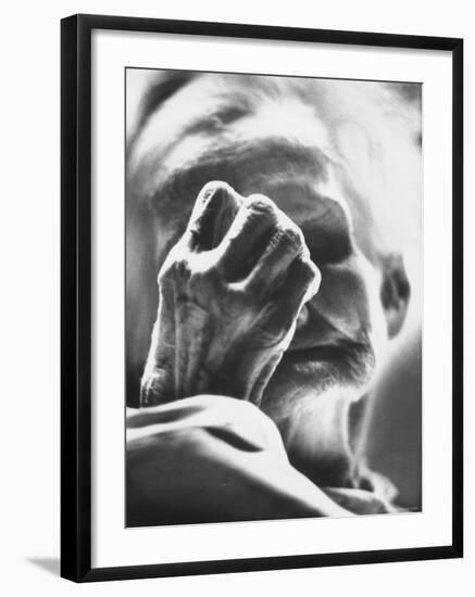 Old Woman Patient at the St. Louis Chronic Hospital-Grey Villet-Framed Photographic Print