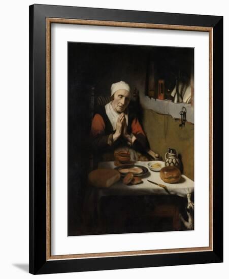 Old Woman Saying Grace, known as ‘The Prayer Without End’, C.1656-Nicolaes Maes-Framed Giclee Print