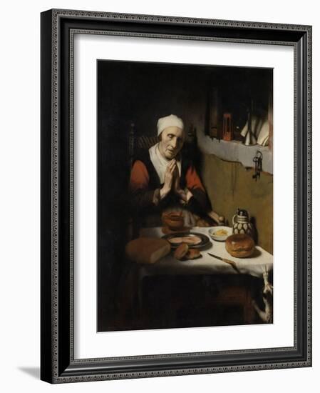 Old Woman Saying Grace, known as ‘The Prayer Without End’, C.1656-Nicolaes Maes-Framed Giclee Print