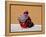 Old Woman with Sling Crouches on Sidewalk, Cusco, Peru-Jim Zuckerman-Framed Premier Image Canvas