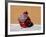 Old Woman with Sling Crouches on Sidewalk, Cusco, Peru-Jim Zuckerman-Framed Photographic Print