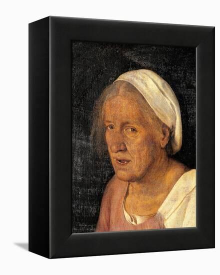 Old Woman (With Time)-Giorgione-Framed Stretched Canvas