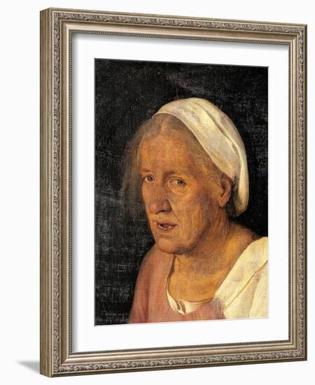 Old Woman (With Time)-Giorgione-Framed Art Print