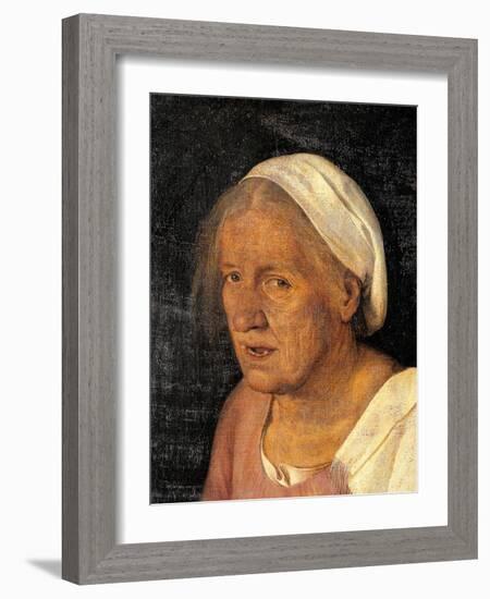 Old Woman (With Time)-Giorgione-Framed Art Print