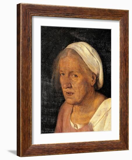 Old Woman (With Time)-Giorgione-Framed Art Print