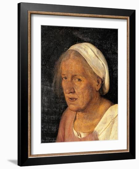 Old Woman (With Time)-Giorgione-Framed Art Print