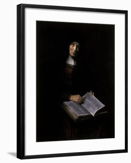 Old Women with Book-Nicolaes Maes-Framed Giclee Print