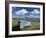 Old Wooden Fishing Boat on a Grassy Bank with Lindisfarne Harbour and Lindisfarne Castle, Holy Isla-Lee Frost-Framed Photographic Print