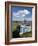 Old Wooden Fishing Boat on a Grassy Bank with Lindisfarne Harbour and Lindisfarne Castle, Holy Isla-Lee Frost-Framed Photographic Print