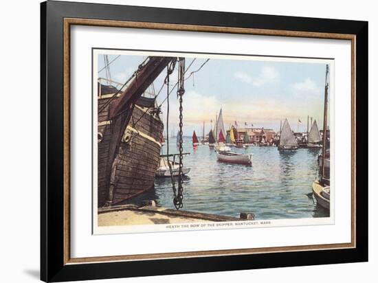 Old Wooden Ship, Nantucket, Massachusetts-null-Framed Art Print