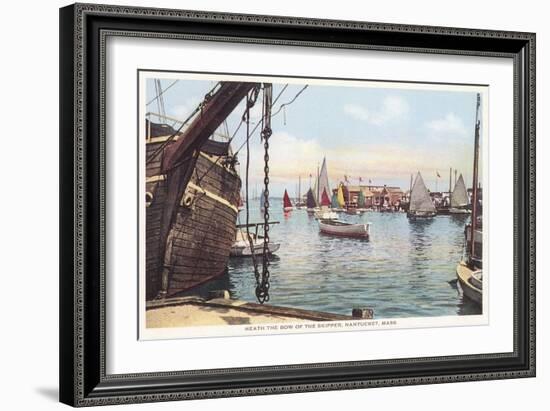 Old Wooden Ship, Nantucket, Massachusetts-null-Framed Art Print