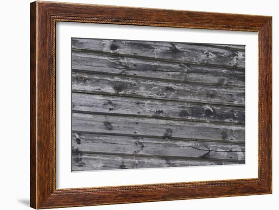 Old Wooden Slats of a Seaside Hut-Natalie Tepper-Framed Photo